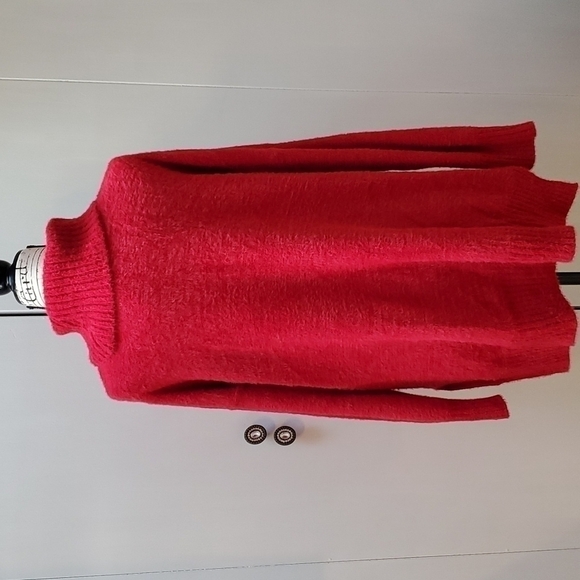 Maurices- Womens Red Cable knit Oversized Sweater Casual & Soft! Sz.XXL - Picture 3 of 3
